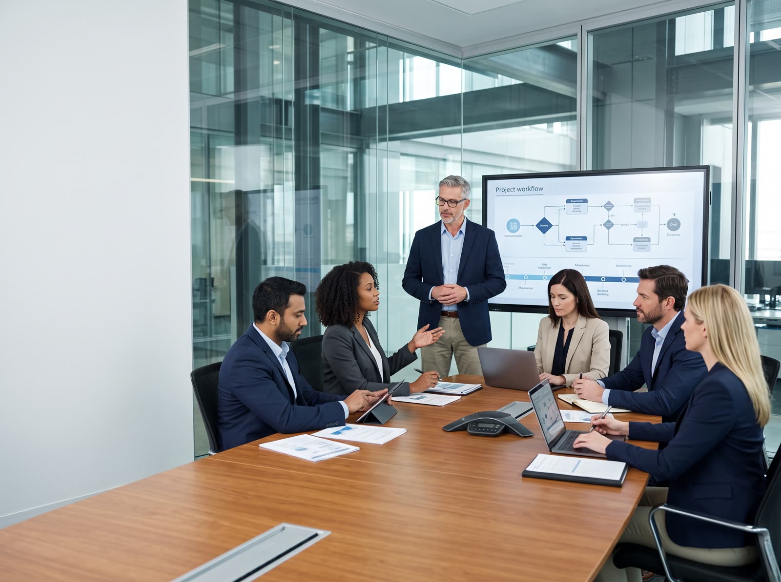 SSGC consulting team conducting a strategy session